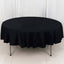 100% Cotton 90" Round Tablecloth Black Linen - Soft & Breathable Table Cover - Linen Luxes