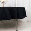 100% Cotton 90" Round Tablecloth Black Linen - Soft & Breathable Table Cover - Linen Luxes