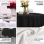 100% Cotton 90" Round Tablecloth Black Linen - Soft & Breathable Table Cover - Linen Luxes