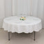 100% Cotton 90" Round Tablecloth White Linen - Sophisticated, Soft & Breathable Table Cover - Linen Luxes