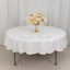 100% Cotton 90" Round Tablecloth White Linen - Sophisticated, Soft & Breathable Table Cover - Linen Luxes