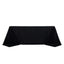 100% Cotton 90"x132" Rectangle Tablecloth Black Linen - Seamless, Soft & Breathable Table Cover - Linen Luxes