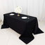 100% Cotton 90"x132" Rectangle Tablecloth Black Linen - Seamless, Soft & Breathable Table Cover - Linen Luxes