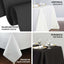 100% Cotton 90"x132" Rectangle Tablecloth White Linen - Seamless, Soft & Breathable Table Cover - Linen Luxes