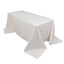 100% Cotton 90"x132" Rectangle Tablecloth White Linen - Seamless, Soft & Breathable Table Cover - Linen Luxes