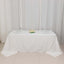 100% Cotton 90"x132" Rectangle Tablecloth White Linen - Seamless, Soft & Breathable Table Cover - Linen Luxes