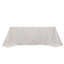 100% Cotton 90"x132" Rectangle Tablecloth White Linen - Seamless, Soft & Breathable Table Cover - Linen Luxes