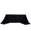 100% Cotton 90"x156" Rectangle Tablecloth Black Linen - Seamless, Soft & Breathable Table Cover - Linen Luxes