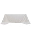 100% Cotton 90"x156" Rectangle Tablecloth White Linen - Seamless, Soft & Breathable Table Cover - Linen Luxes