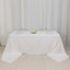 100% Cotton 90"x156" Rectangle Tablecloth White Linen - Seamless, Soft & Breathable Table Cover - Linen Luxes