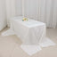 100% Cotton 90"x156" Rectangle Tablecloth White Linen - Seamless, Soft & Breathable Table Cover - Linen Luxes