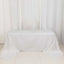 100% Cotton 90"x156" Rectangle Tablecloth White Linen - Seamless, Soft & Breathable Table Cover - Linen Luxes