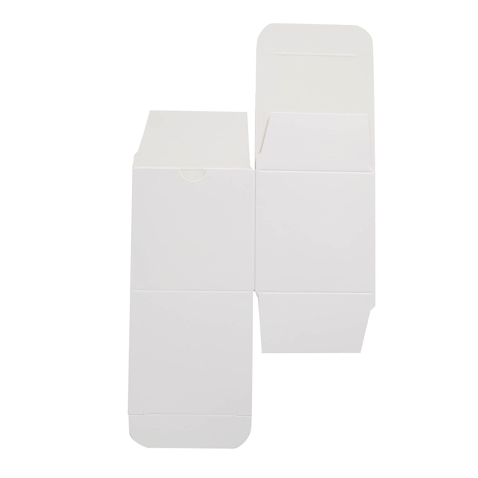 100 Pack 3" Easy DIY White Party Or Shower Favor Candy Gift Boxes - Linen Luxes