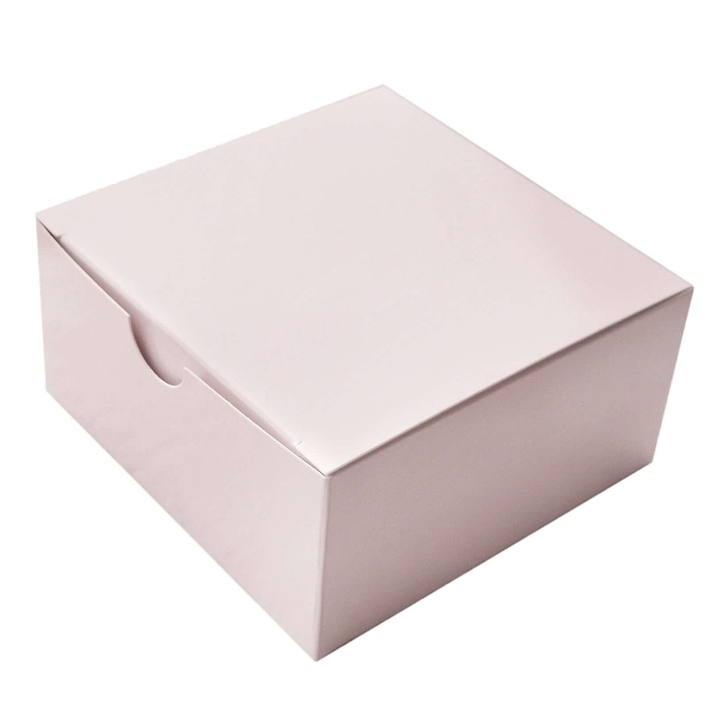 100 Pack 4"x4"x2" Blush Cake Cupcake Party Favor Gift Boxes, DIY - Linen Luxes