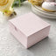 100 Pack 4"x4"x2" Blush Cake Cupcake Party Favor Gift Boxes, DIY - Linen Luxes