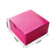 100 Pack 4"x4"x2" Fuchsia Cake Cupcake Party Favor Gift Boxes, DIY - Linen Luxes