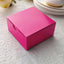 100 Pack 4"x4"x2" Fuchsia Cake Cupcake Party Favor Gift Boxes, DIY - Linen Luxes