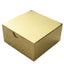 100 Pack 4"x4"x2" Gold Cake Cupcake Party Favor Gift Boxes, DIY - Linen Luxes