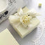 100 Pack 4"x4"x2" Ivory Cake Cupcake Party Favor Gift Boxes, DIY - Linen Luxes