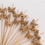 100-Pack Bamboo Cocktail Sticks Butterfly Design Eco Friendly Natural - Biodegradable Party Picks 5"