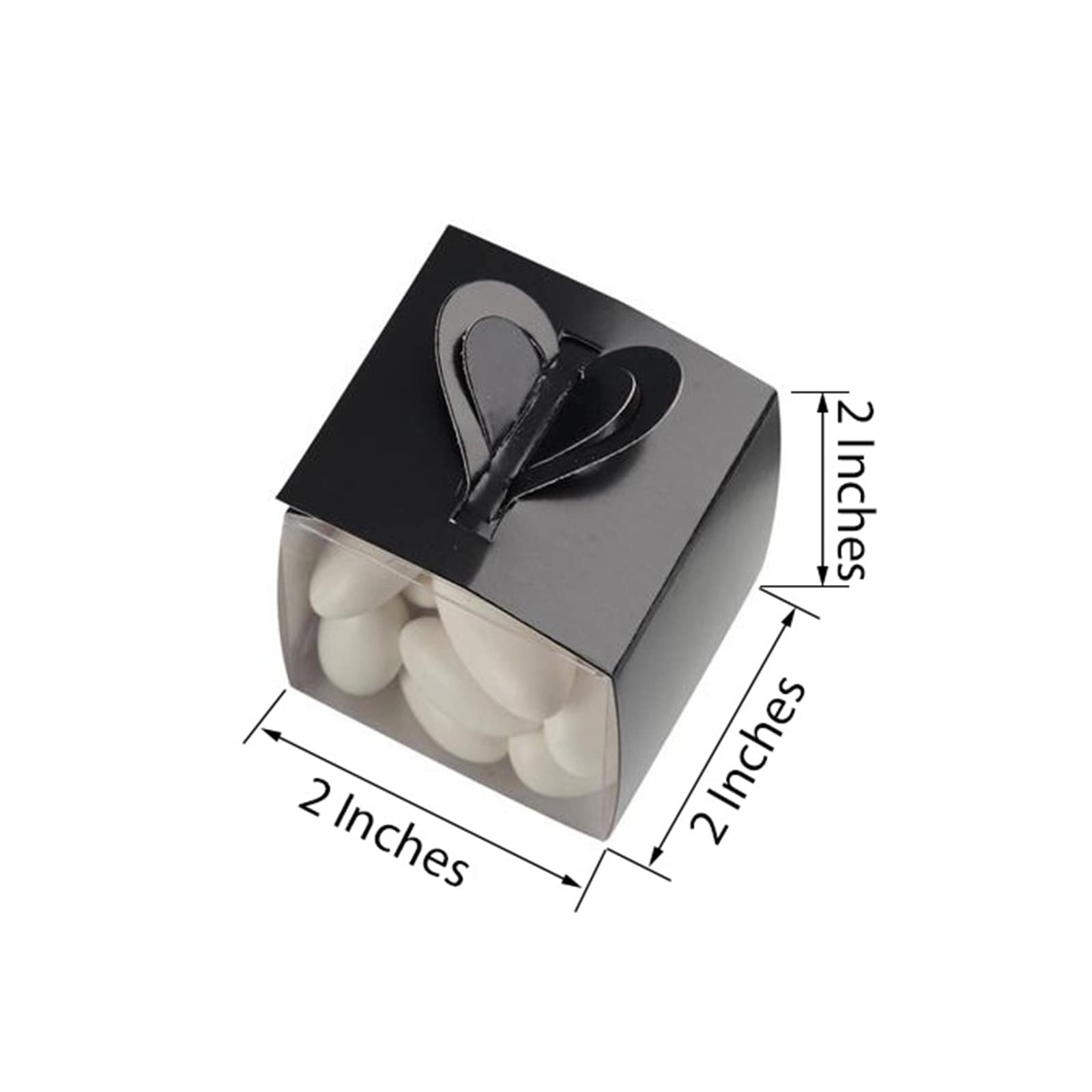 100 Pack Red DIY Cardstock Wraps For Clear Party Favor Gift Boxes - Clearance SALE - Linen Luxes