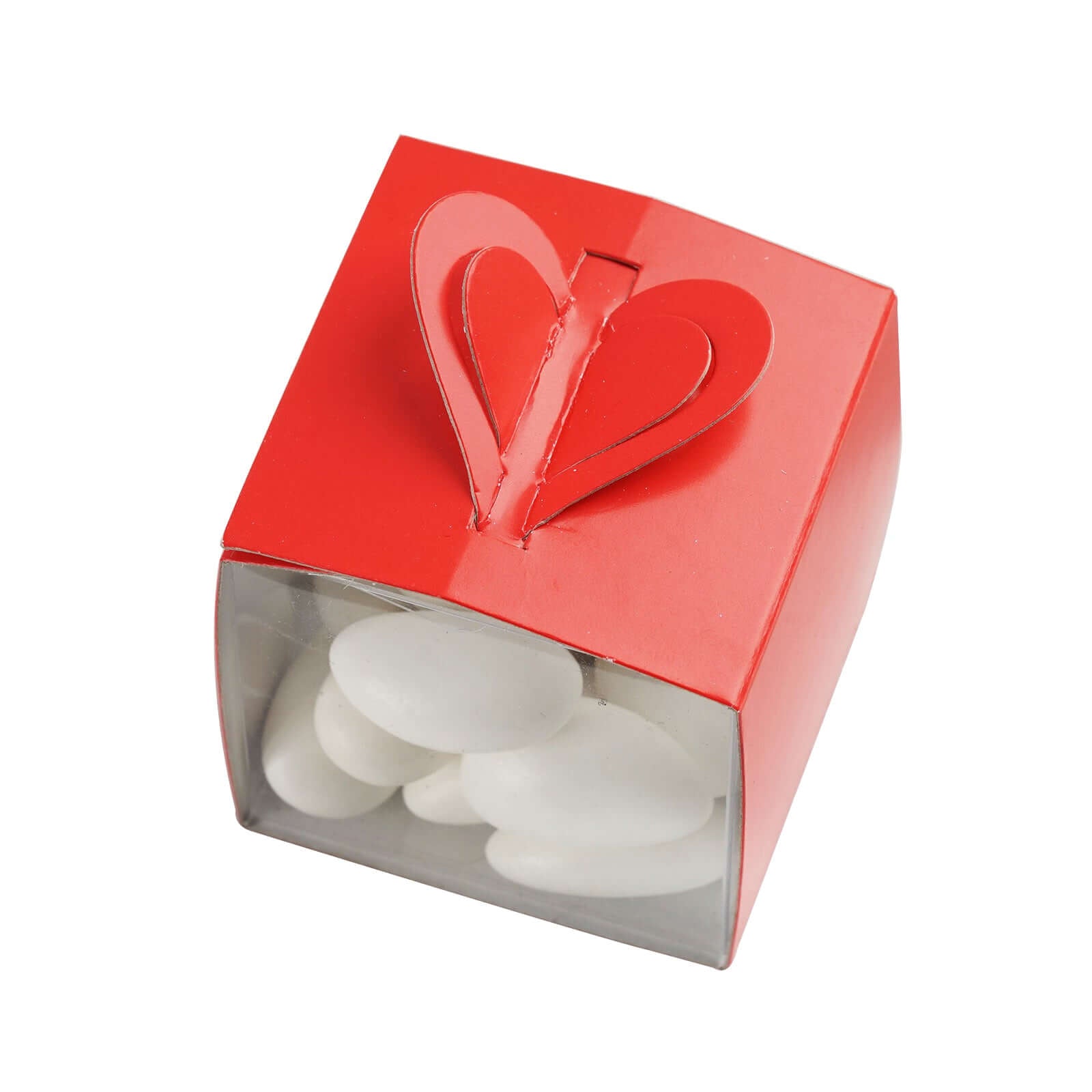 100 Pack Red DIY Cardstock Wraps For Clear Party Favor Gift Boxes - Clearance SALE - Linen Luxes