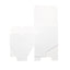 100 Pack White Cake Party Favor Boxes, 4"x4"x2" Cupcake Gift Boxes - Linen Luxes