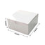 100 Pack White Cake Party Favor Boxes, 4"x4"x2" Cupcake Gift Boxes - Linen Luxes