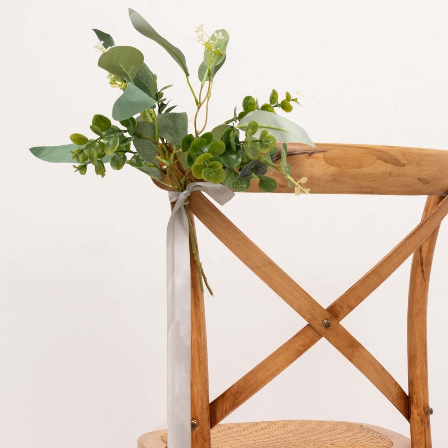 100 Yards 7/8" Silver Single Face Decorative Satin Ribbon - Linen Luxes