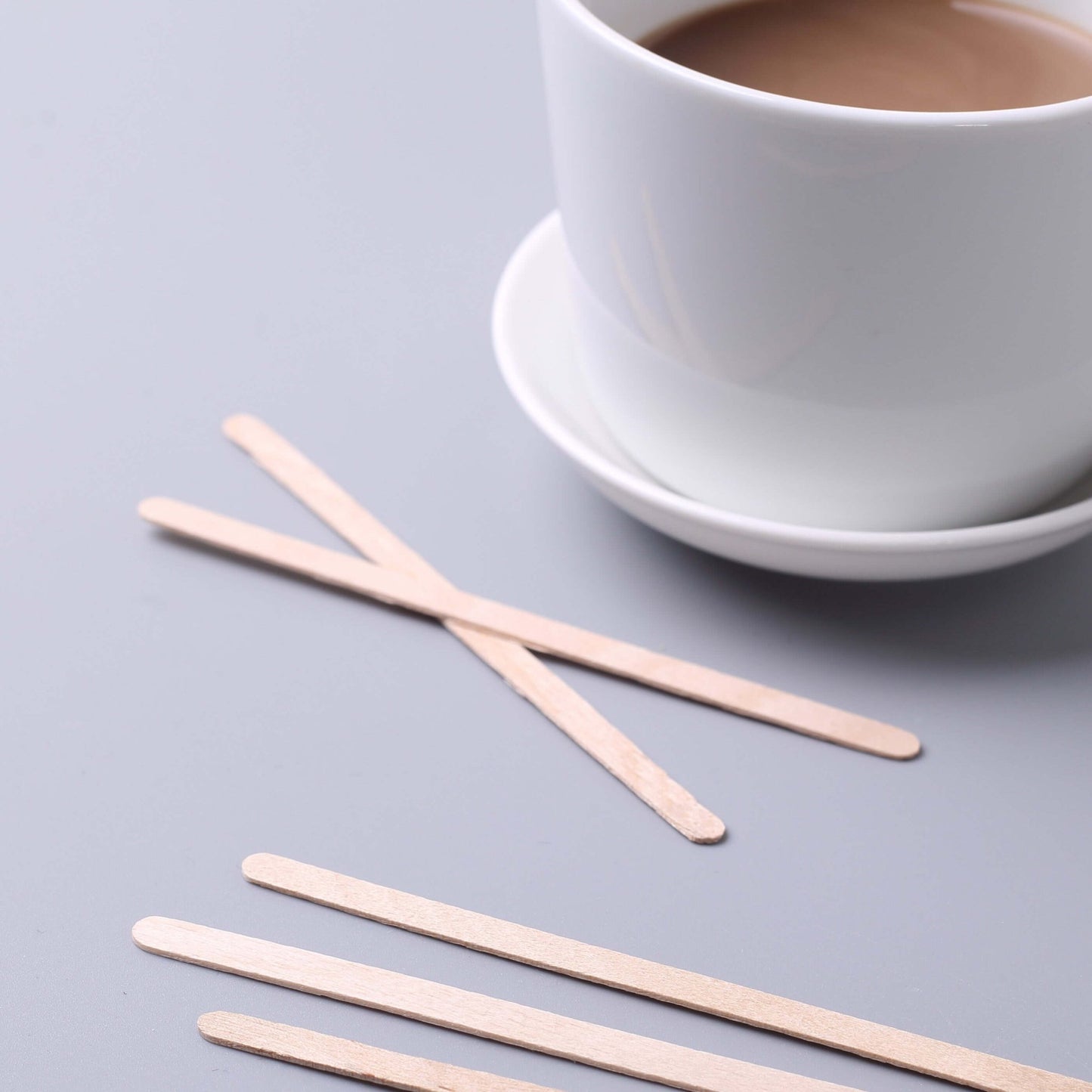 1000 - Pack Birchwood Coffee Stirrers - Natural Eco - Friendly Wooden Stir Sticks for Tea & Cocktails 4.5" - Linen Luxes