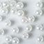 1000 - Pack Faux Craft Pearl Beads White - Smooth Beads with Holes for Vase Filler Jewelry Making Bridal Accessories & Event Decor 10mm - Linen Luxes