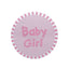100Pcs 1" Round Pink Baby Girl Baby Shower Favor Envelope Stickers - Linen Luxes