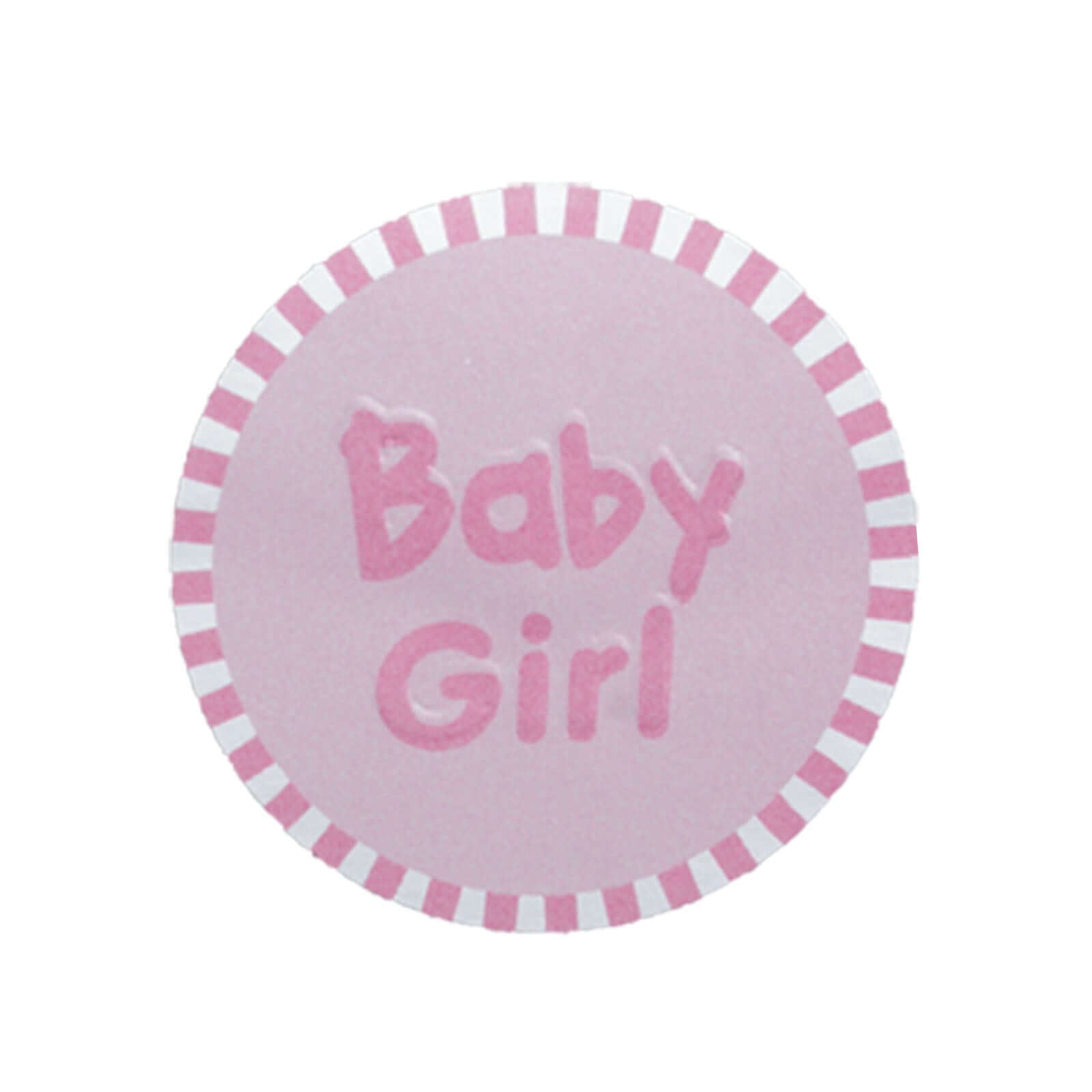 100Pcs 1" Round Pink Baby Girl Baby Shower Favor Envelope Stickers - Linen Luxes