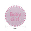 100Pcs 1" Round Pink Baby Girl Baby Shower Favor Envelope Stickers - Linen Luxes