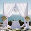 10ft 4 - Post DIY Photography Backdrop Stand, Wedding Arch Canopy Tent - Linen Luxes