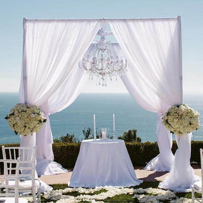 10ft 4 - Post DIY Photography Backdrop Stand, Wedding Arch Canopy Tent - Linen Luxes