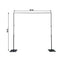 10ft Metal DIY Adjustable Heavy Duty Backdrop Stand Kit, Steel Base - Linen Luxes
