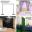10ft Metal DIY Adjustable Heavy Duty Backdrop Stand Kit, Steel Base - Linen Luxes