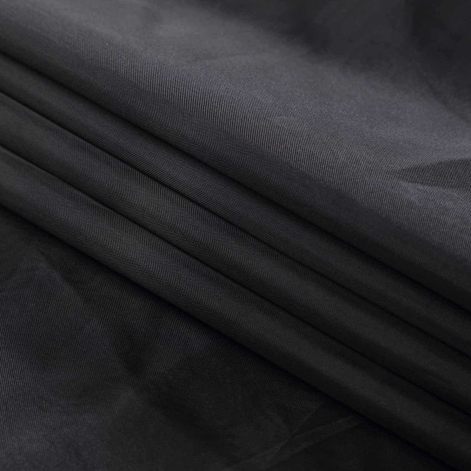 10ftx30ft Black Sheer Ceiling Drape Curtain Panels Durable Flame Resistant Fabric - Linen Luxes