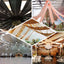 10ftx30ft Gold Sheer Ceiling Drape Curtain Panels Durable Flame Resistant Fabric - Linen Luxes