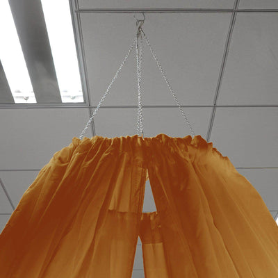 10ftx30ft Gold Sheer Ceiling Drape Curtain Panels Durable Flame Resistant Fabric - Linen Luxes