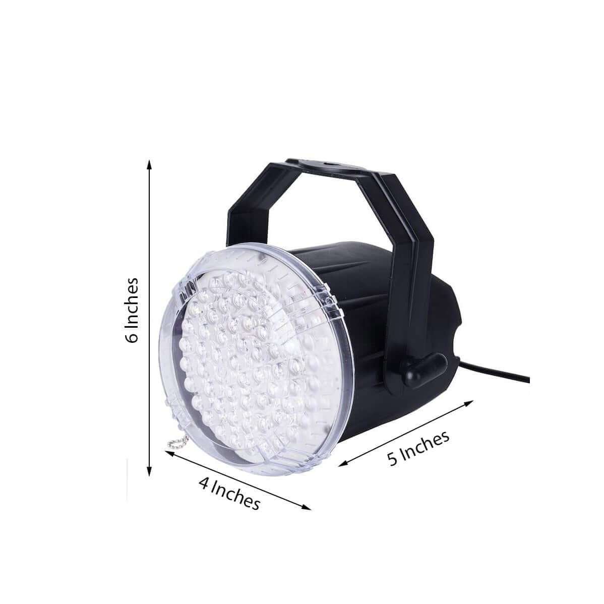 10W White 62 LED Stage Backdrop Uplight, Bright Strobe Spotlight With Brackets - Linen Luxes