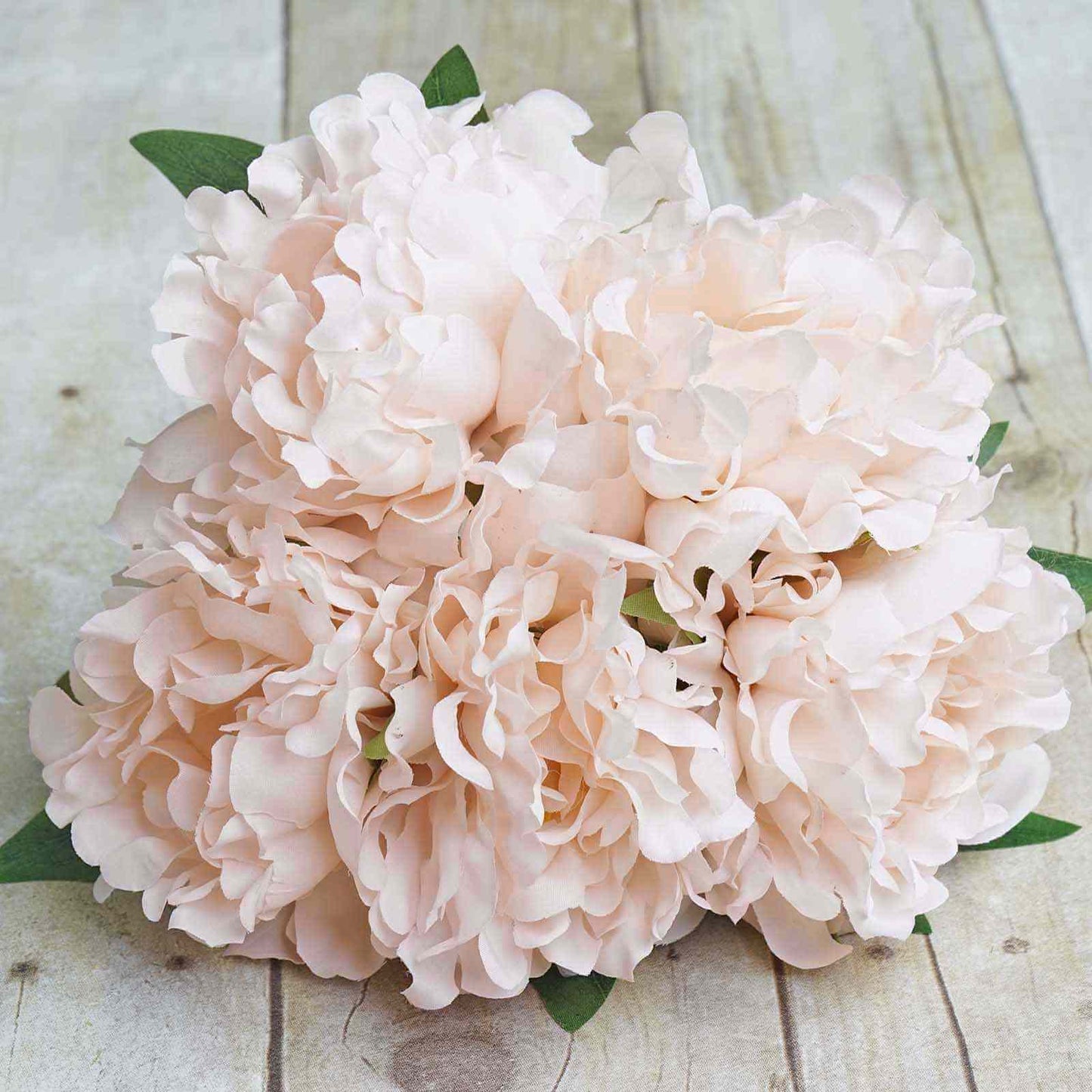 11" Blush Real Touch Artificial Silk Peonies Flower Bouquet - Linen Luxes