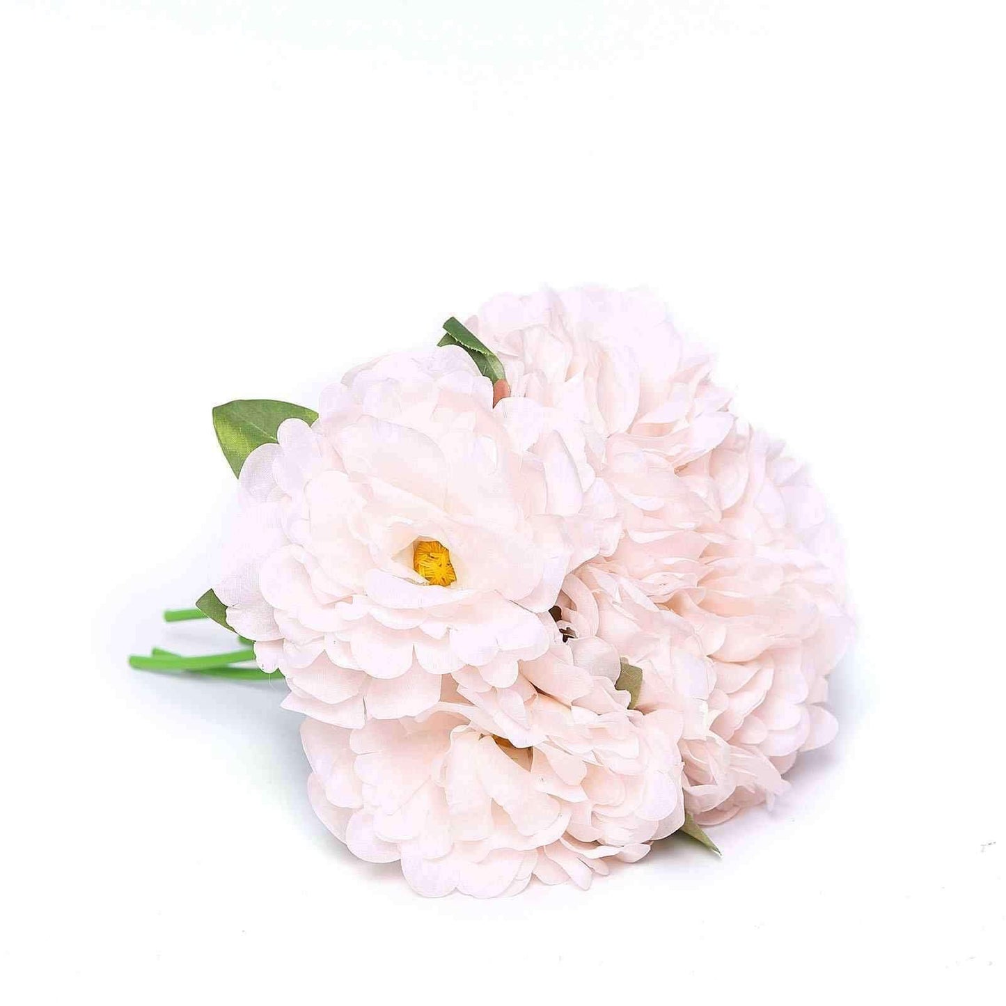 11" Blush Real Touch Artificial Silk Peonies Flower Bouquet - Linen Luxes