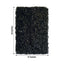 11 Sq ft. Black UV Protected Hydrangea Flower Wall Mat Backdrop - 4 Artificial Panels - Linen Luxes