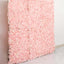 11 Sq ft. Blush UV Protected Hydrangea Flower Wall Mat Backdrop - 4 Artificial Panels - Linen Luxes