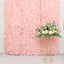 11 Sq ft. Blush UV Protected Hydrangea Flower Wall Mat Backdrop - 4 Artificial Panels - Linen Luxes