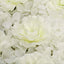 11 Sq ft. Cream 3D Silk Rose and Hydrangea Flower Wall Mat Backdrop - 4 Artificial Panels - Linen Luxes