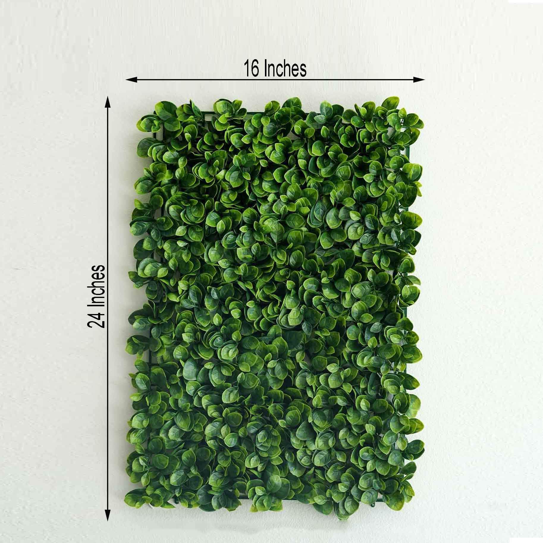 11 Sq ft. Green Boxwood Hedge Garden Wall Backdrop Mat - 4 Artificial Panels - Linen Luxes
