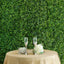 11 Sq ft. Green Boxwood Hedge Locust and Cypress Garden Wall Backdrop Mat - 4 Artificial Panels - Linen Luxes